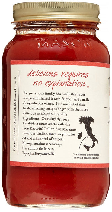 TERLATO KITCHEN: Sauce Arrabbiata Small Batch, 24 oz