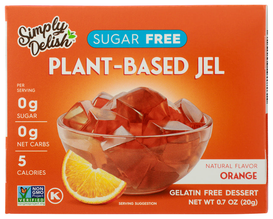 SIMPLY DELISH: Jel Dessert Orange, 0.7 oz