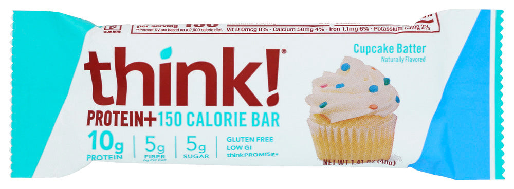 THINK THIN: Bar Protein Fiber Cupcake Butter, 1.41 oz