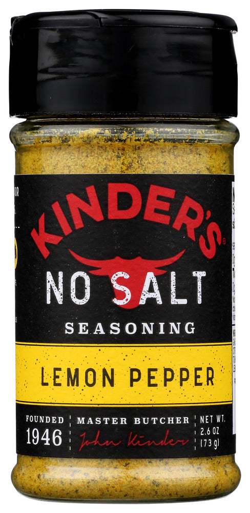 KINDERS: Spice No Salt Lemon Pepper, 2.6 OZ