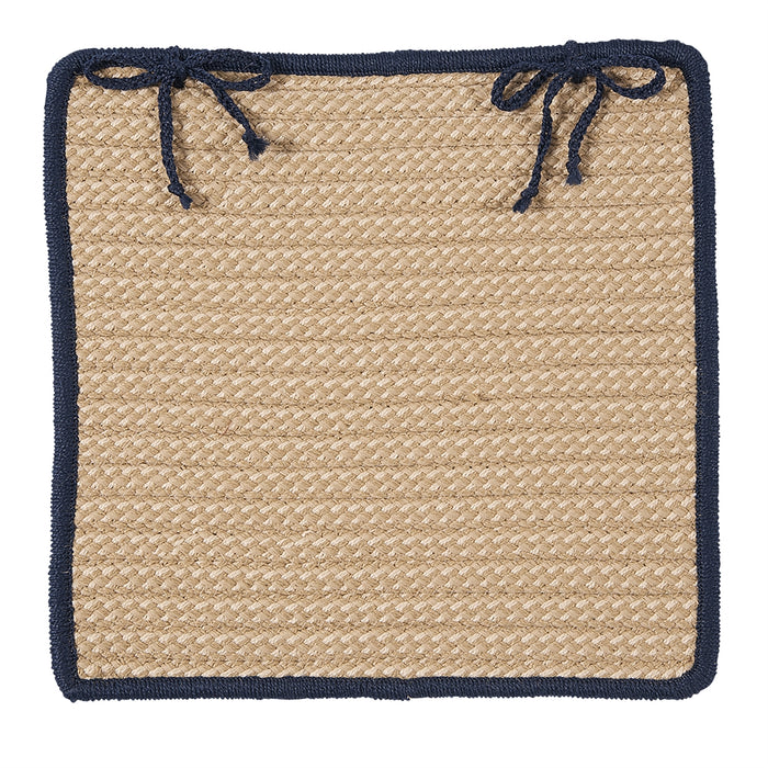 Boat House - Navy Chair Pad (single)