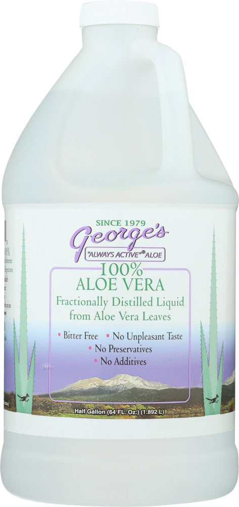 100% "Always Active&reg;" Aloe Vera Liquid
Tastes Like Spring Water. Requires no refrigeration or special handling. Contains no preservatives or additives. Bitter Free! Anthraquinone Free! The digestive tract membranes replicate about every 28 days, for optimum digestive function drink 2 ounces twice daily which is one gallon per month.