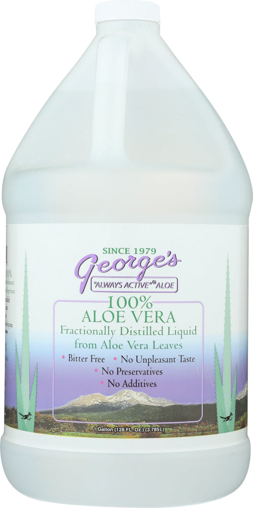 100% "Always Active&reg;" Aloe Vera Liquid
Tastes Like Spring Water. Requires no refrigeration or special handling. Contains no preservatives or additives. Bitter Free! Anthraquinone Free! The digestive tract membranes replicate about every 28 days, for optimum digestive function drink 2 ounces twice daily which is one gallon per month.