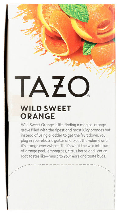 TAZO: Wild Sweet Orange Herbal Tea Caffeine-Free 20 Tea Bags, 1.58 oz