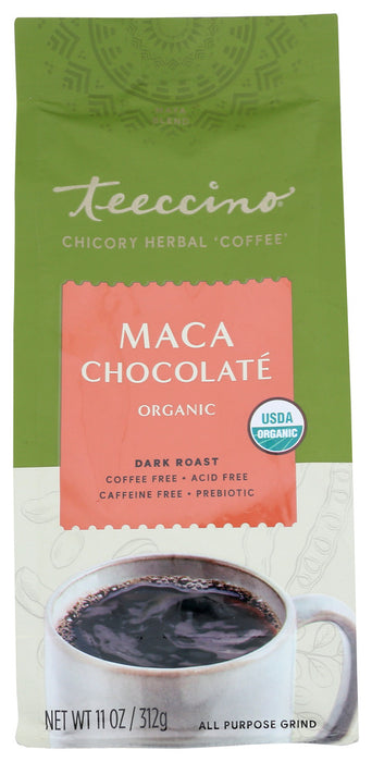 TEECCINO: Coffee Alternative Chocolate Organic, 11 oz