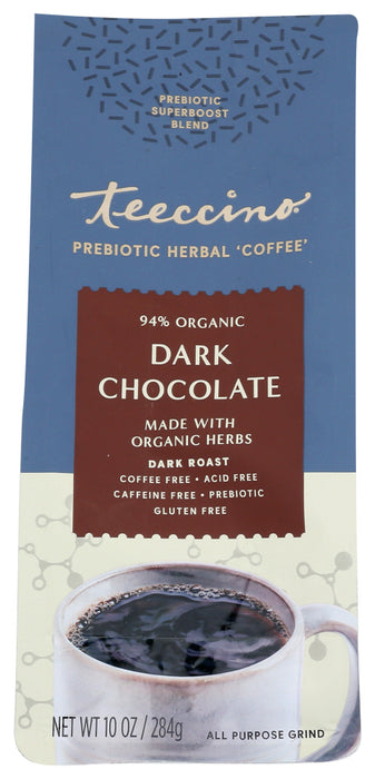 TEECCINO: Coffee Dark Chocolate Prebiotic, 10 oz