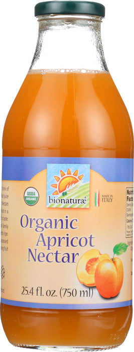 BIONATURAE: Organic Apricot Nectar, 25.4 oz
