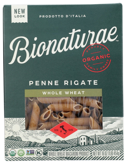 BIONATURAE: Organic Whole Wheat Penne Rigate Pasta, 16 oz