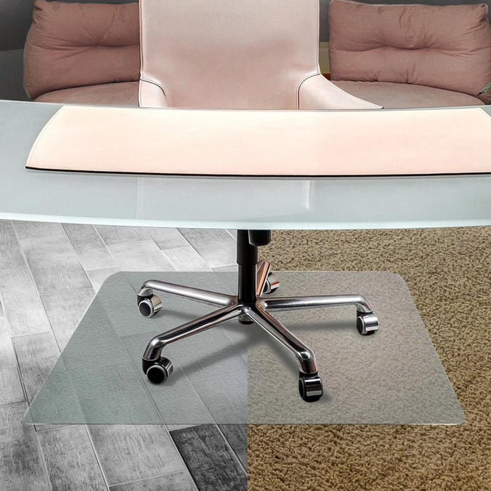 Cleartex&reg; Unomat Anti-Slip Rectangular Chair Mat Hard Floors and Carpet Tiles - 48" x 53" - Floor, Hard Floor - 53" Length x 48" Width x 75 mil Depth x 75 mil Thickness - Rectangular - Polycarbona