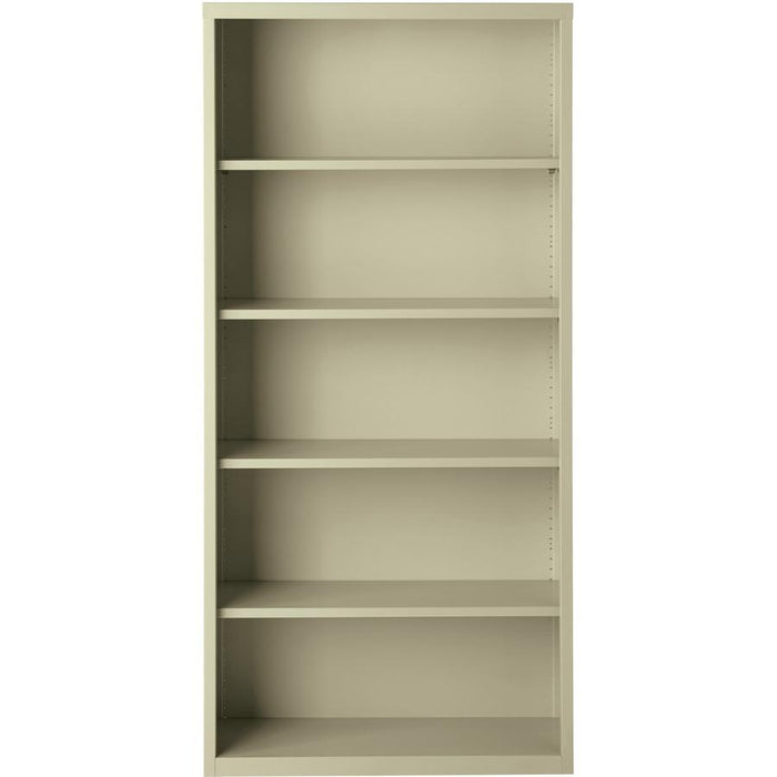 Lorell Fortress Series Bookcase - 34.5" x 13" x 72" - 6 x Shelf(ves) - Putty - Powder Coated - Steel - Recycled