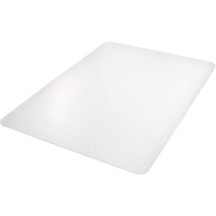 Deflecto EconoMat Chair Mat - Carpeted Floor - 48" Length x 36" Width x 62.5 mil Thickness - Rectangular - Polycarbonate - Clear - 1Each