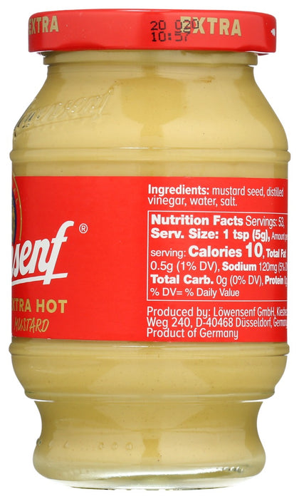 LOWENSENF: Mustard German Extra Hot, 9.3 oz