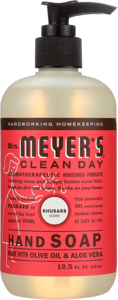 Mrs. Meyer's products are made with cruelty-free formulas and are Leaping Bunny certified. Garden-fresh Rhubarb produces long, crisp stalks having a fresh, tart, and lightly sweet scent.