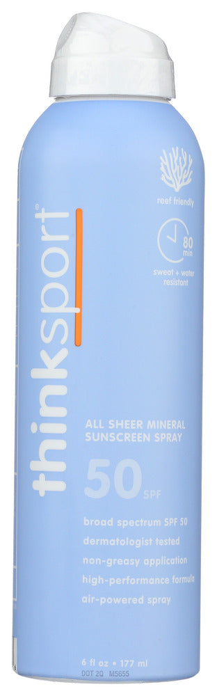 THINK: Spray Spf50 Clr Zinc, 6 FO