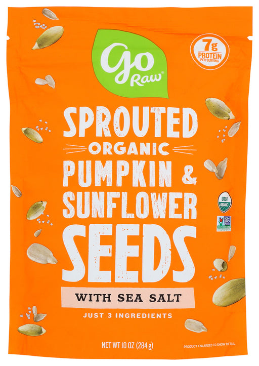 GO RAW: Sprouted Sunflower Pumpkin S Org, 10 oz - No Brand For Less 