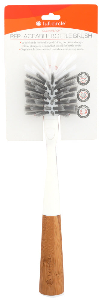 FULL CIRCLE HOME: Brush Bottle White, 1 ea - No Brand For Less 