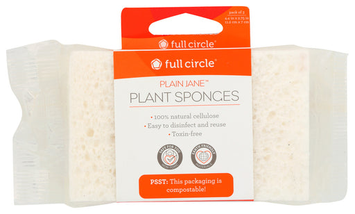 FULL CIRCLE HOME: Plastic Free Plant Sponges, 3 ea - No Brand For Less 