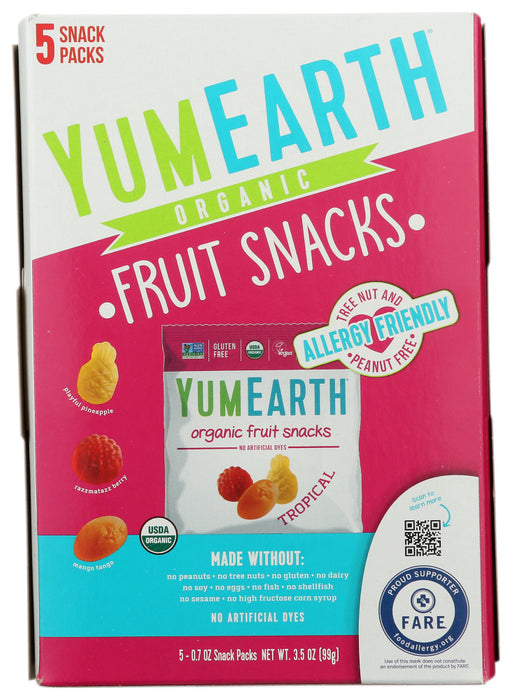 YUMEARTH: Organic Tropical Fruit Snacks, 3.5 oz