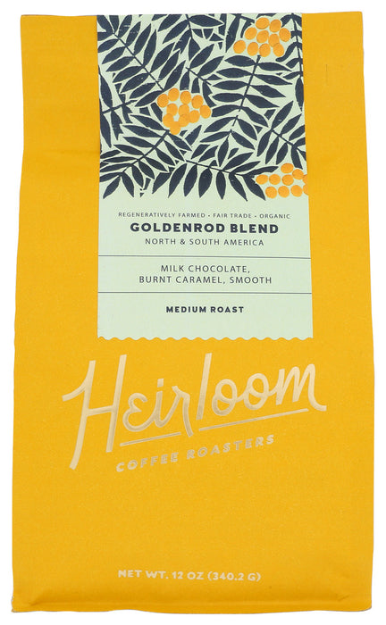 HEIRLOOM: Goldenrod Blend Coffee Bean, 12 oz