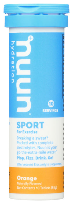 NUUN: Beverage Tube Orange, 10 tb