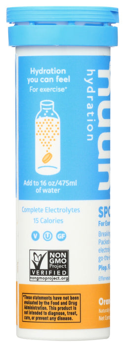 NUUN: Beverage Tube Orange, 10 tb