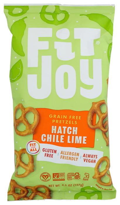 FITJOY: Hatch Chile Lime Pretzels, 4.5 oz