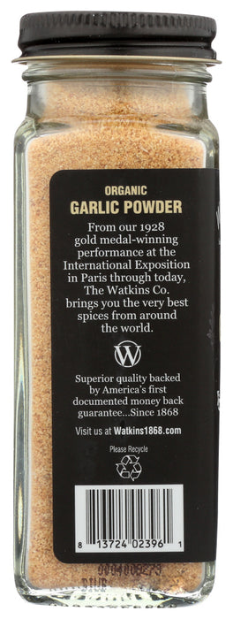 WATKINS: Ssnng Garlic Powder Org, 3.1 oz