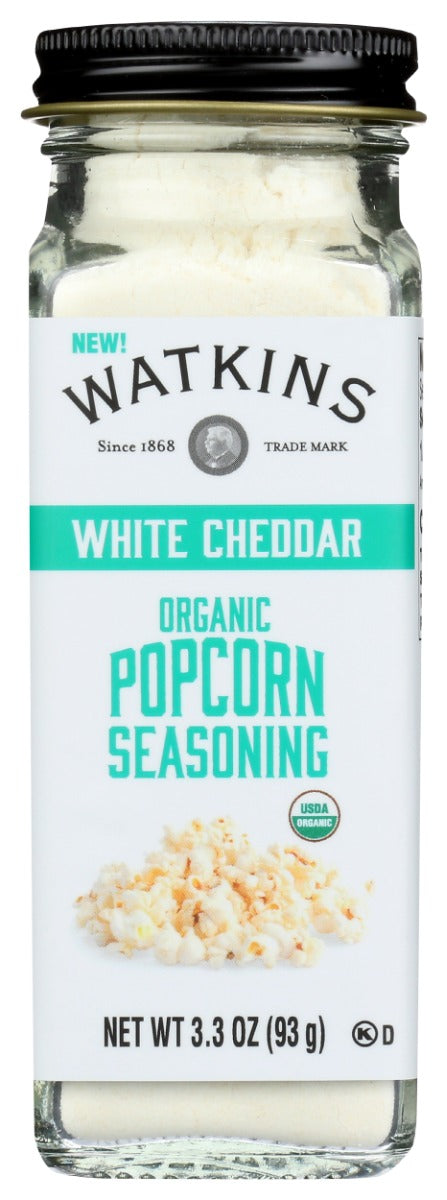 WATKINS: Popcorn White Chedder,	3.3 oz