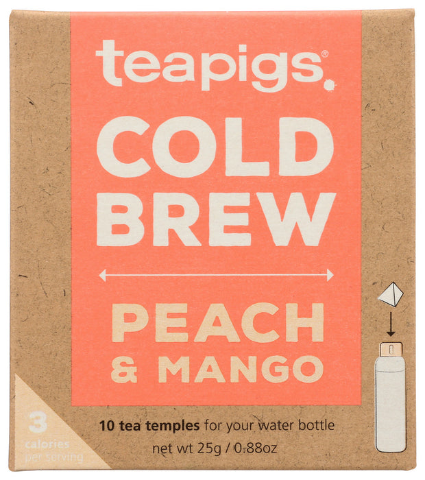 TEAPIGS: Tea Cold Brw Peach Mango, 10 BX