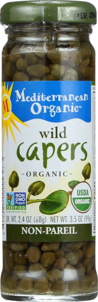 Small unopened flower buds harvested individually by hand and then dried in the Mediterranean sun. Our capers are set in a brine of sea salt and water to preserve their rich unique flavor. Piquant and salty, capers are a long time favorite in Mediterranean cuisine but are now globally known for their ability to jazz up a simple dish and use as a seasoning or garnish. Their tangy lemony flavor is perfect to accompany any veal, fish or chicken dish.