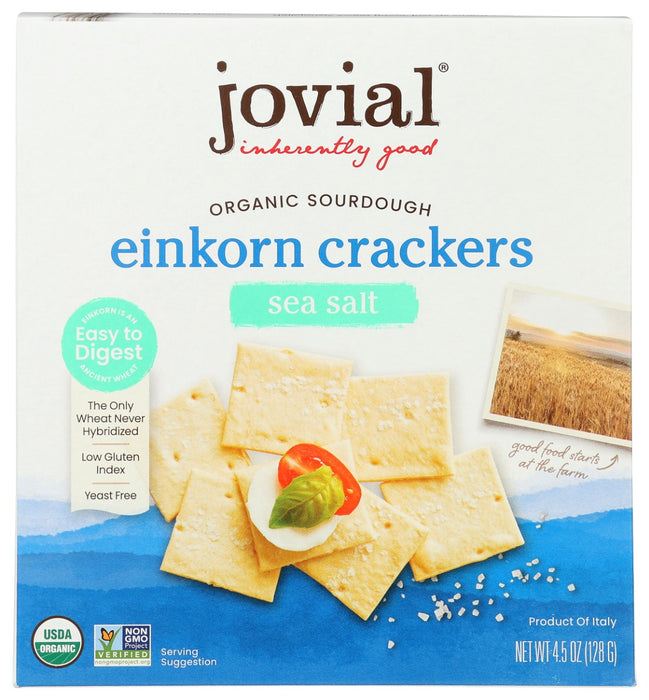 JOVIAL: Cracker Sourdough Sea Salt, 4.5 OZ