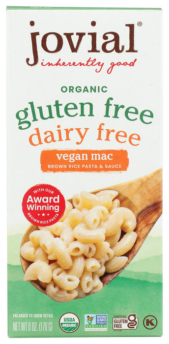 JOVIAL: Mac N Cheese Dairy Free, 6 oz