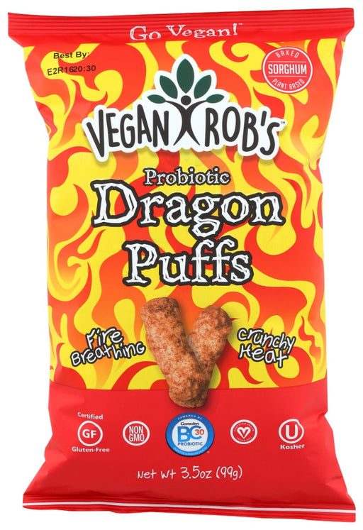 Add a kick to your day with the Probiotic Dragon Puffs.
Legendary entrepreneur Robert Ehrlich founded Rob's Brand in 2015. Ehrlich had already created several of the most iconic snack brands of the past generation-including many of your favorite chips, puffs and other much-loved booty - and wanted to launch a new global snack food focused on nutrition and compassion.