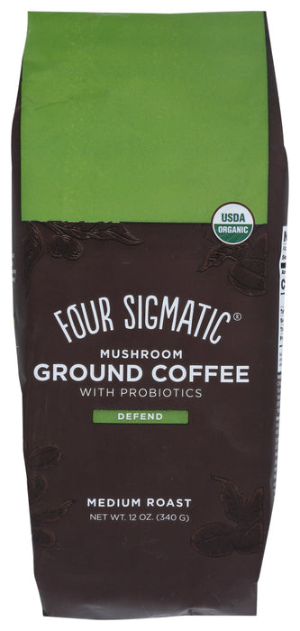 FOUR SIGMATIC: Coffee Grnd Mushrm Probio, 12 oz - No Brand For Less 