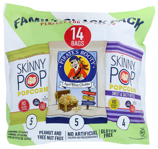 SKINNY POP: Popcorn Family Pack, 8.2 oz