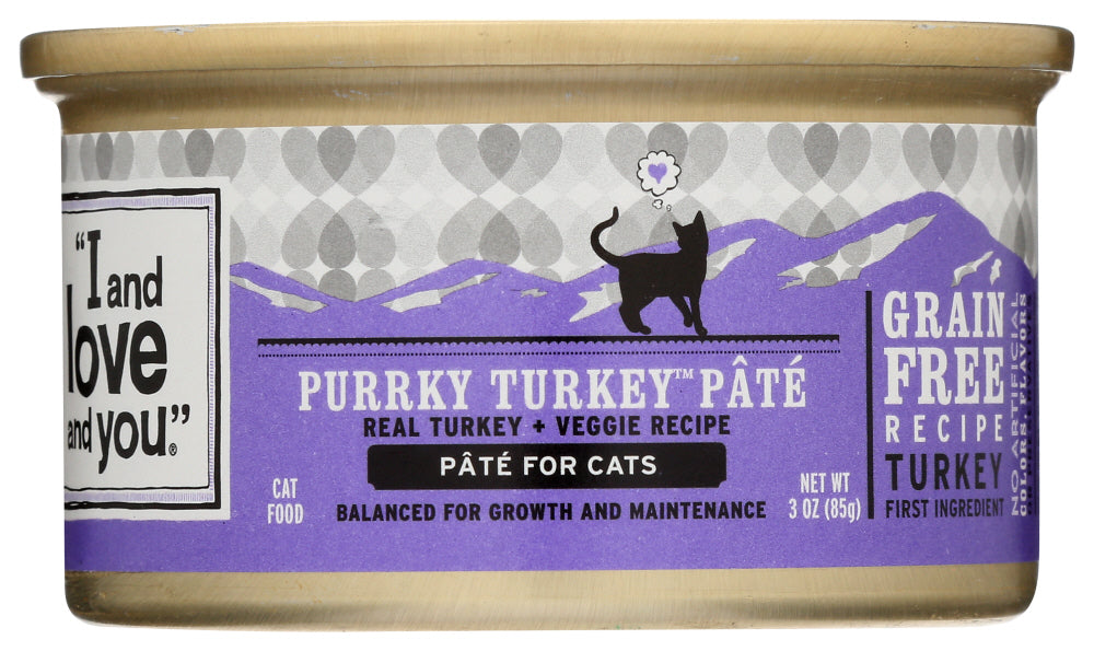 I&LOVE&YOU: Purrky Turkey Pate Cat Food Can, 3 oz