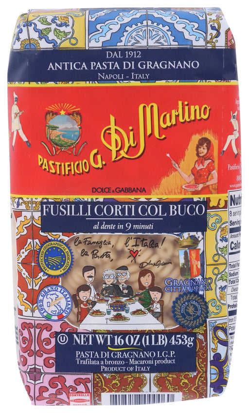 DI MARTINO: Fusilli Corti Col Buco Pasta, 1 lb - No Brand For Less 