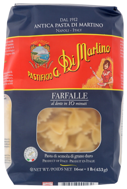 DI MARTINO: Pasta Farfalle, 1 lb - No Brand For Less 