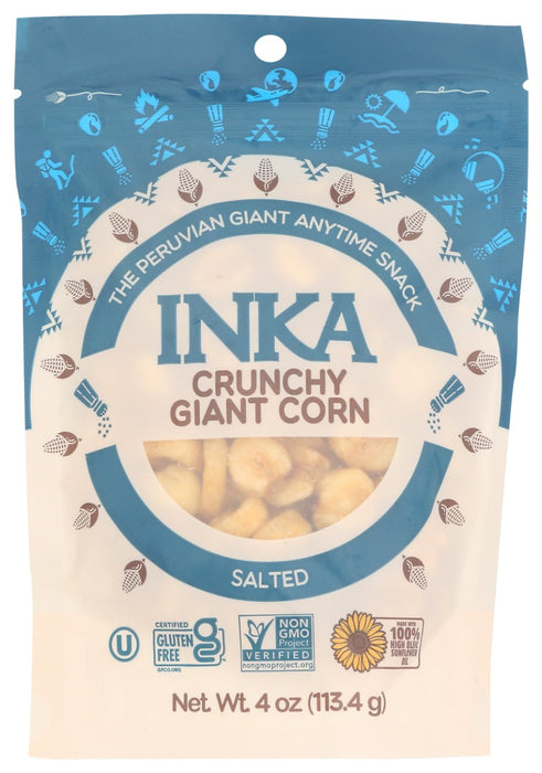 Now you can reward yourself with the same imperial snack the Inka rulers used to reward heroes!. Only the largest, finest kernels are used in preparing the roasted Inka corn for a delicious light crunch.