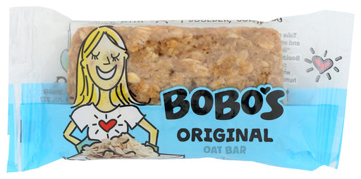 Bobo's Original flavor is beautiful in it's simplicity, this great taste is the foundation that all our bars are based on and its still one of our top sellers  Baked from the heart in Boulder, Colorado. A non-GMO, 100% vegan, wheat-free product! No trans fats. Made with organic ingredients.