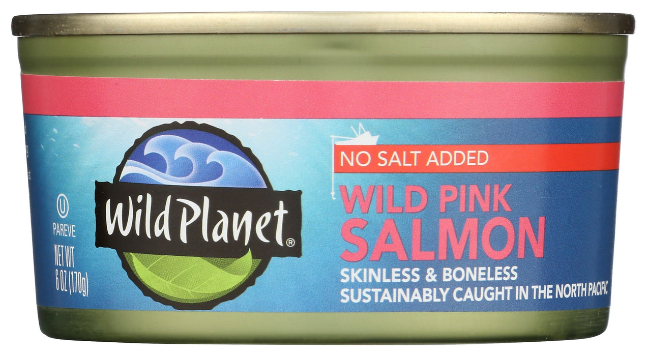 This provides superior rich flavor and soft texture. Wild Planet Pink Salmon is a perfect choice for sandwiches, a flavorful salmon spread and more. Our skinless and boneless fillets are hand packed and cooked just once to retain their nutritional potency and natural juices, containing an average of 340mg EPA and DHA Omega 3 per 2oz serving. Our salmon are canned fresh upon catch, not from previously frozen fish. 