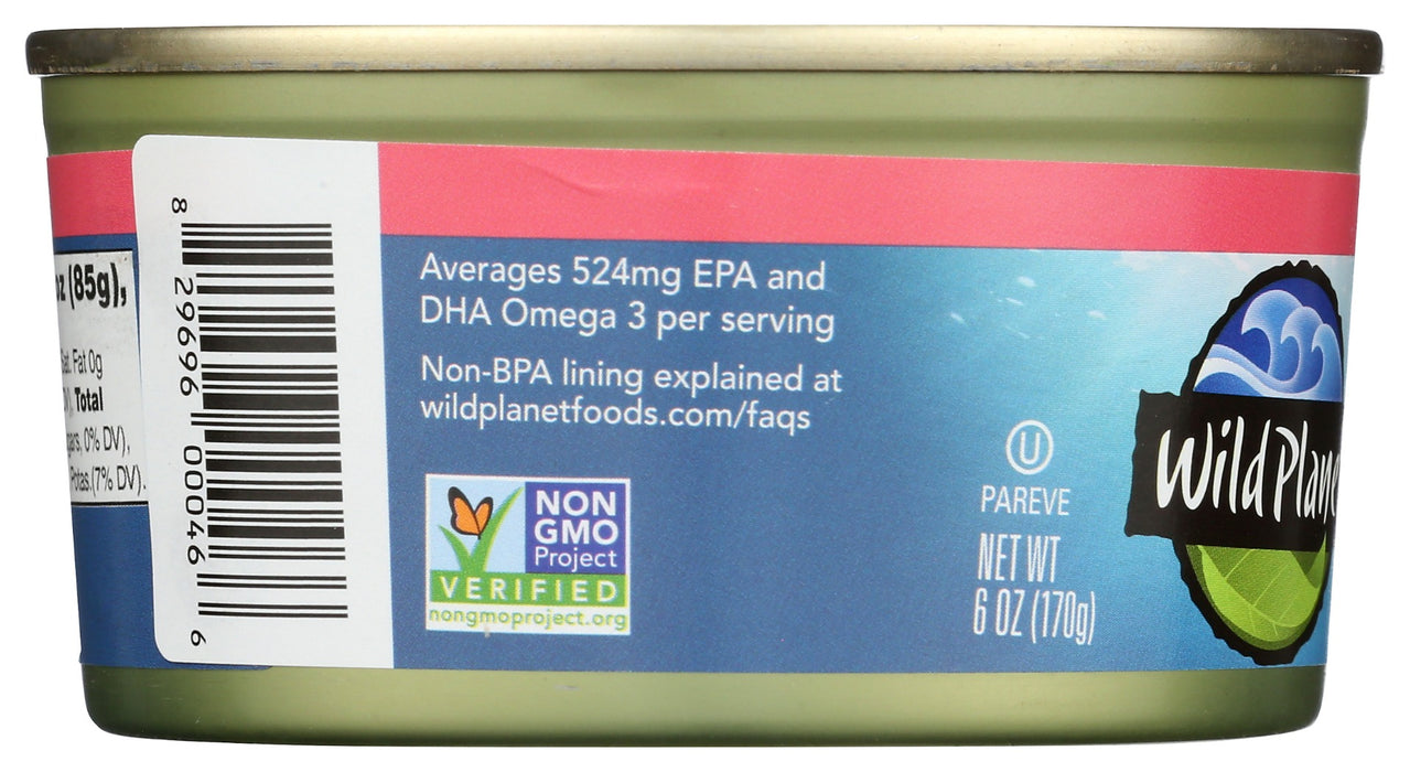 WILD PLANET: Alaska Pink Salmon No Salt, 6 oz