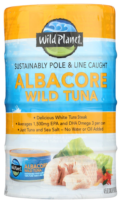 WILD PLANET: Albacore Wild Tuna 4pk, 20 oz