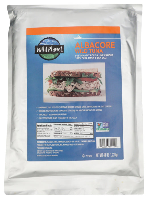 WILD PLANET: Albacore Wild Tuna, 43 oz