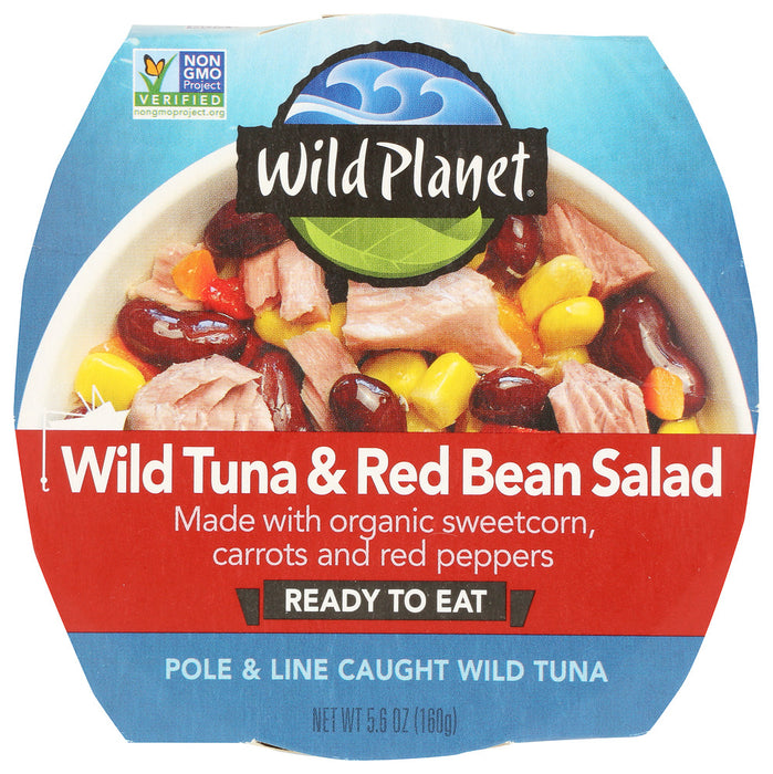 WILD PLANET: Wild Tuna Bean and Corn Salad Ready To Eat Meal, 5.6 oz