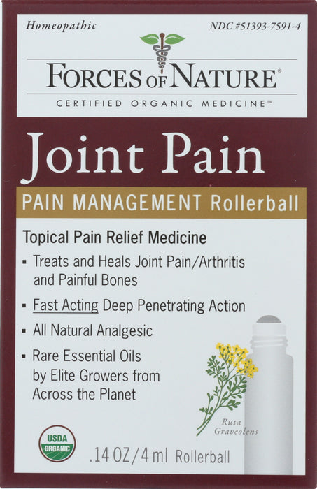 FORCES OF NATURE: Joint Pain Management Roller ball, 4 ml - No Brand For Less 