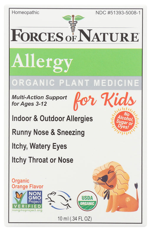 FORCES OF NATURE: Kids Allergy, 10 ML - No Brand For Less 