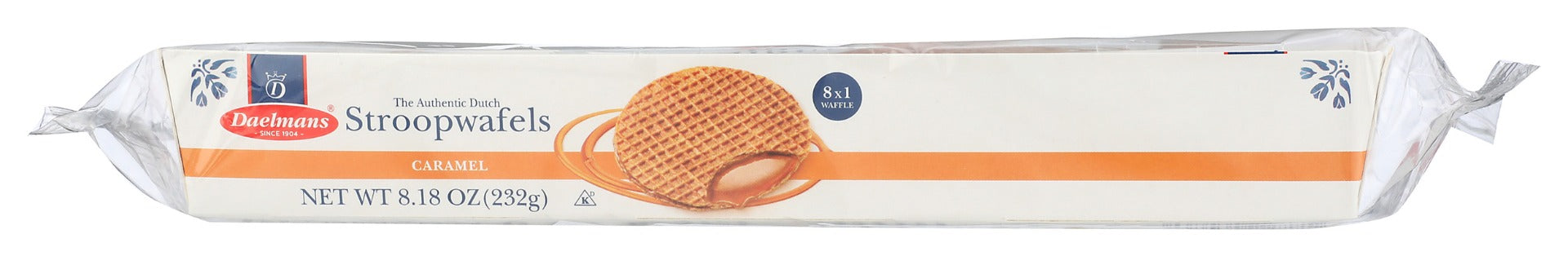 DAELMANS: Stroopwaffels Caramel Pk, 8 pc