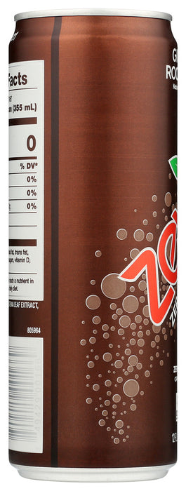 ZEVIA: Ginger Root Beer Soda, 12 fo