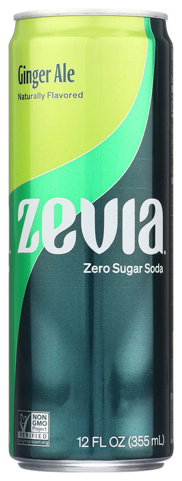 ZEVIA: Ginger Ale Soda, 12 oz